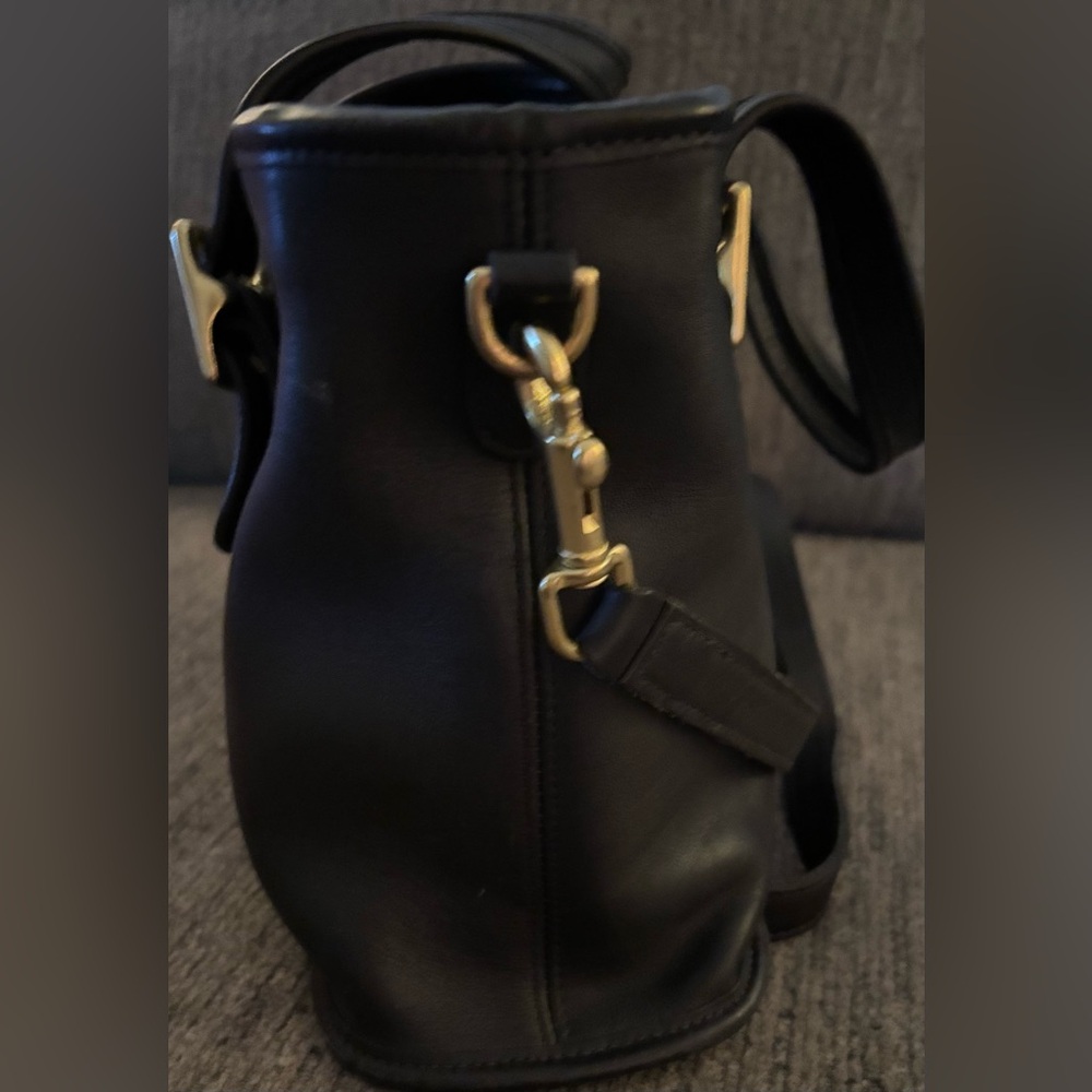 ✨ Vintage Coach Black Leather Satchel ✨ - Picture 4 of 7